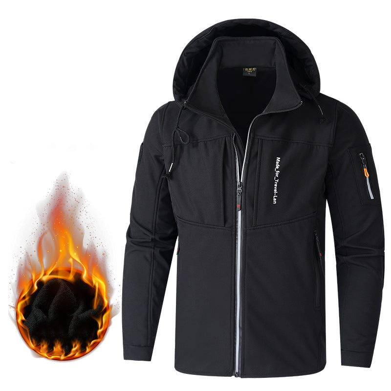 🔥 【Oferta por tiempo limitado -50%】Nueva chaqueta con capucha de hombre, gruesa y cálida, otoño-invierno