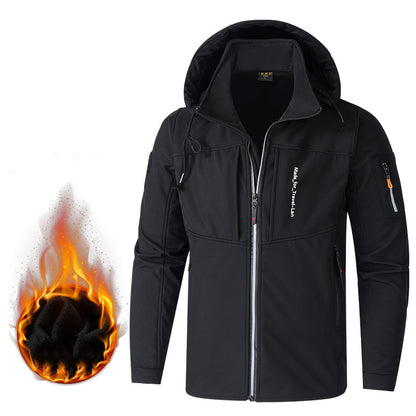 🔥 【Oferta por tiempo limitado -50%】Nueva chaqueta con capucha de hombre, gruesa y cálida, otoño-invierno