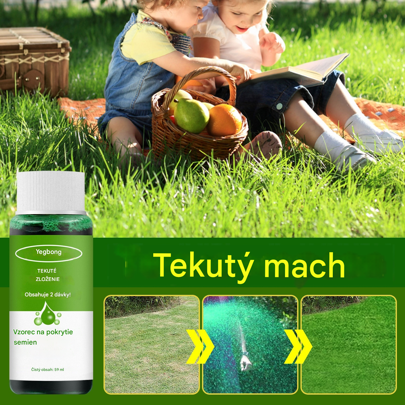 🌿🌿【2 kusy】Tekutý prípravok na starostlivosť o trávnik, tekutá živina na sadenie trávy