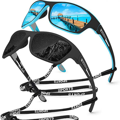 🚵‍♂️😎 【50% rabatu 🔥】🎣🕶️ Sportowe okulary przeciwsłoneczne, polaryzacyjne, lustrzane, modne i pyłoszczelne, idealne do jazdy na rowerze na świeżym powietrzu