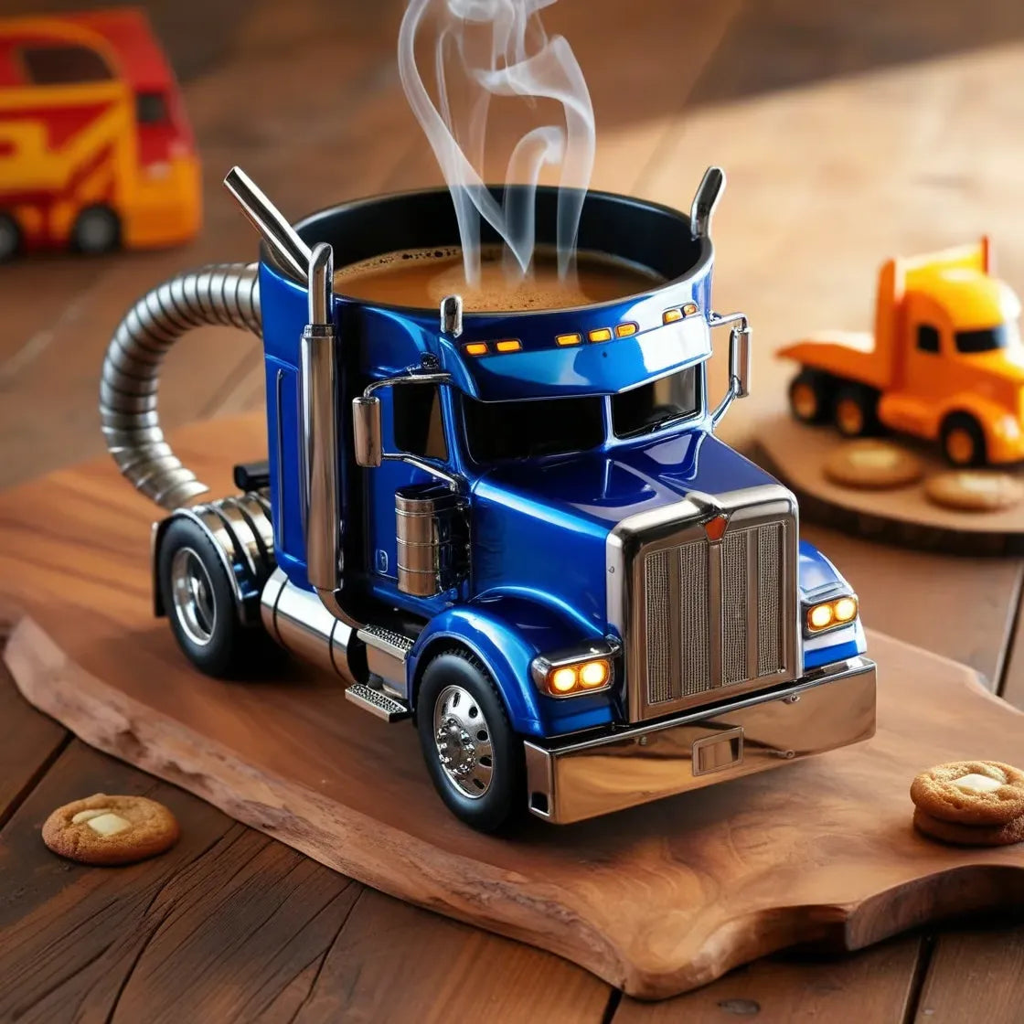 🚛【Rokodelski izdelki – vroča prodaja】Ročno izdelana skodelica za kavo v obliki tovornjaka