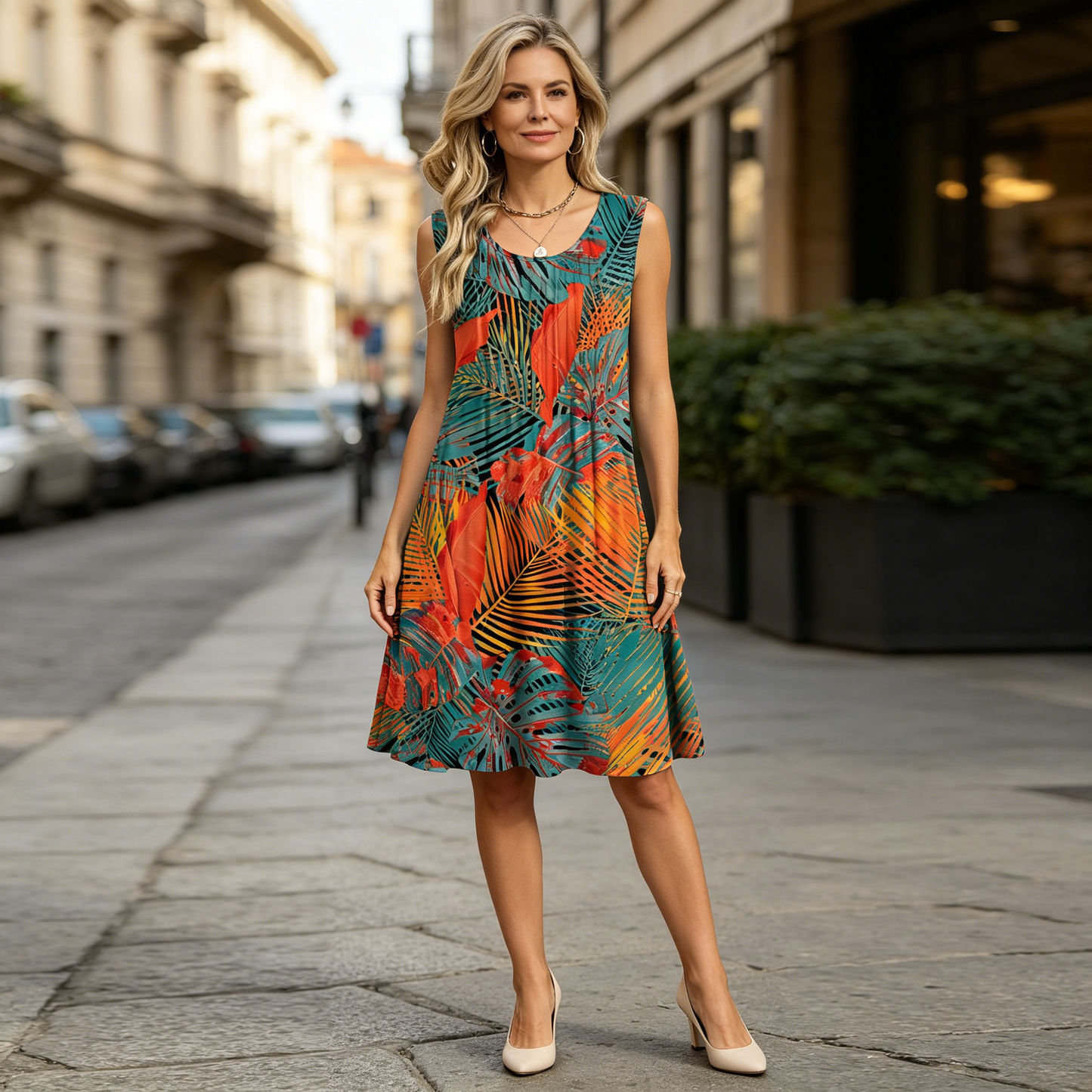 👗【S-2XL】Haljina bez rukava s printom✅ Novo u ponudi 2026., dostupno plaćanje pouzećem