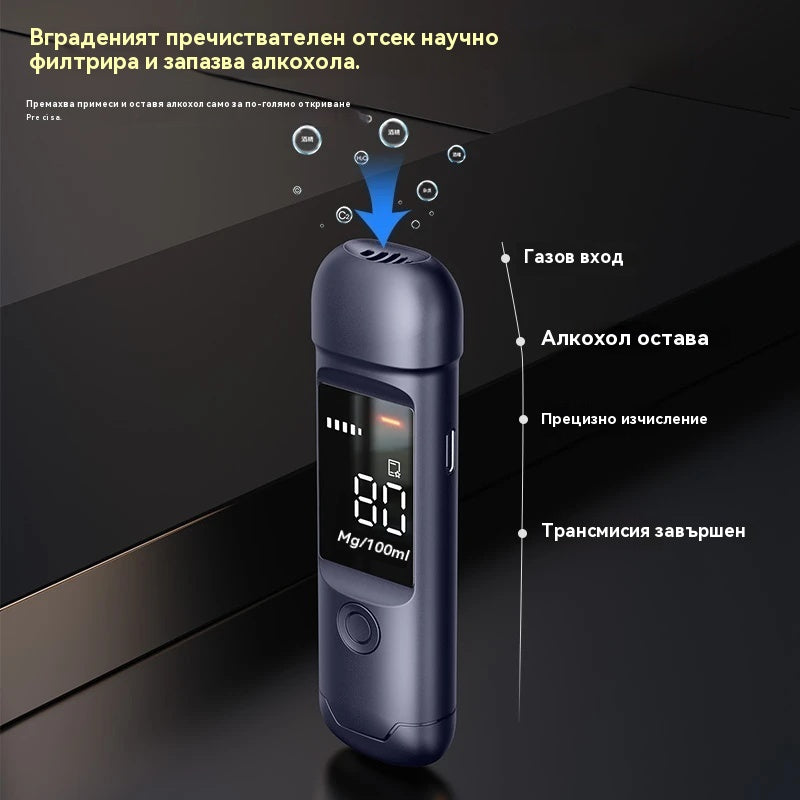 🍷【-50 % отстъпка】Преносим и точен алкотестер – провери се преди шофиране