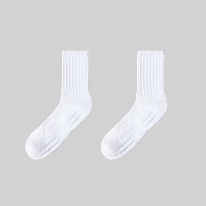 😍🧦【10 párov】 Pánske dlhé športové ponožky, odvádzajúce pot, tlmiace nárazy, chrániace pätu, odolné voči zápachu, priedušné, vhodné na basketbal a každodenné športy.