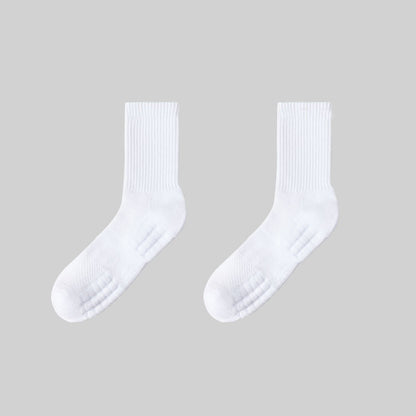 😍🧦【10 párov】 Pánske dlhé športové ponožky, odvádzajúce pot, tlmiace nárazy, chrániace pätu, odolné voči zápachu, priedušné, vhodné na basketbal a každodenné športy.