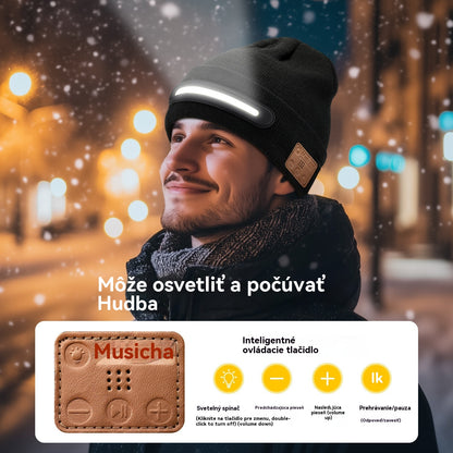 🔥49% TANIEJ🔥🧢Czapka LED z Bluetooth do ładowania，Pozostań w cieple💡
