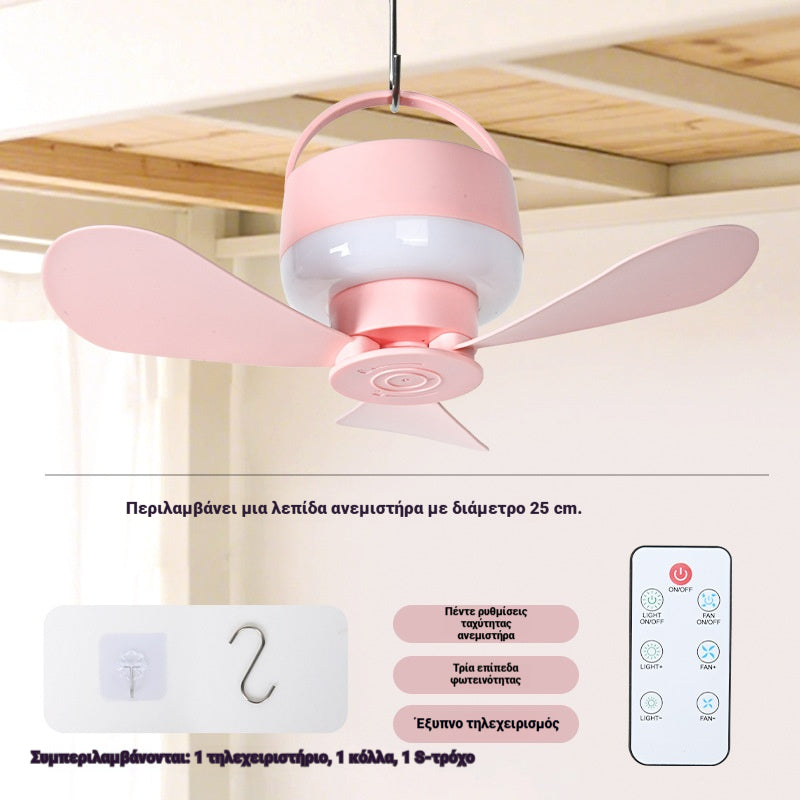 ⏰ Časovo obmedzená ponuka: Nabíjateľný stropný ventilátor s LED svetlom! 🌬️✨
