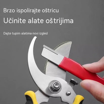 【Set od 2 dijela】Prijenosni alat za brzo oštrenje noževa, pogodan za vrtne škare, kuhinjske noževe i strugalice.