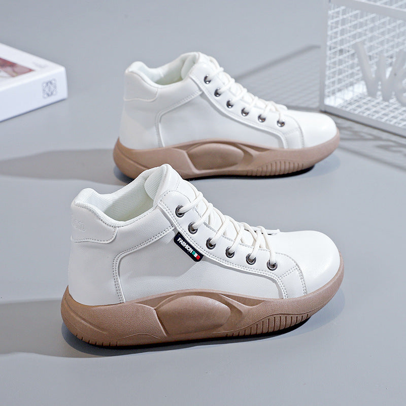 💖【Сезонна промоция -50%】👟 Ретро кожени обувки с дебела подметка, модерни и универсални
