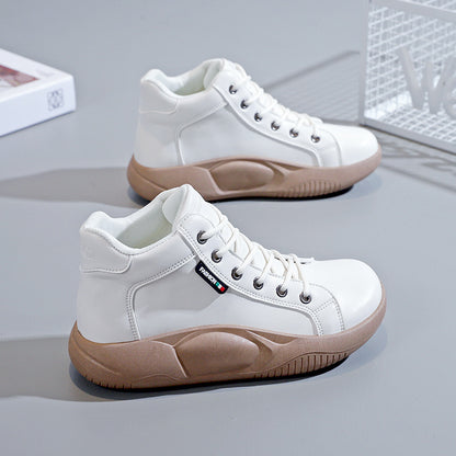 💖【Сезонна промоция -50%】👟 Ретро кожени обувки с дебела подметка, модерни и универсални