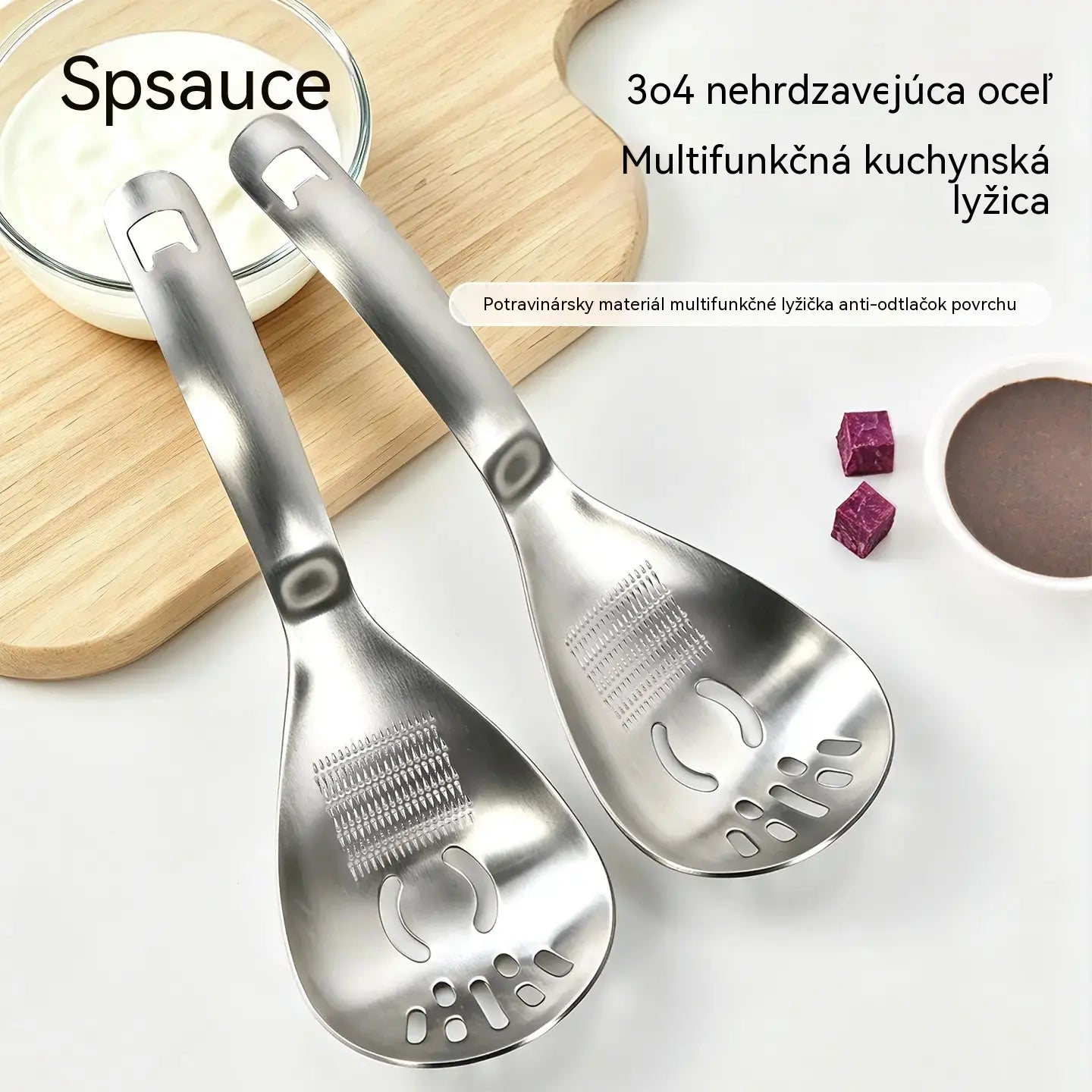 🔥50% zľava🔥🥄Multifunkčná lyžica a sitko z nehrdzavejúcej ocele 304