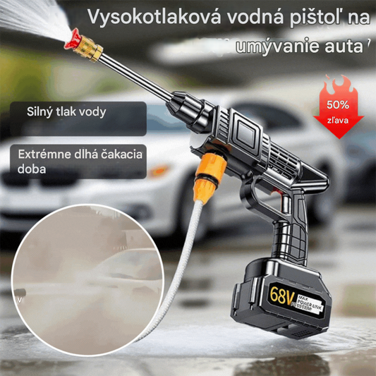✔️✔️【Výpredaj - 50%】Najpredávanejšia elektrická vysokotlaková vodná pištoľ roku 2026, vhodná na umývanie auta