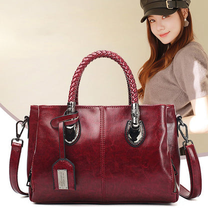 👜🌸【50% отстъпка】Бестселър 2025 – Винтидж дамска чанта Boston от кожа