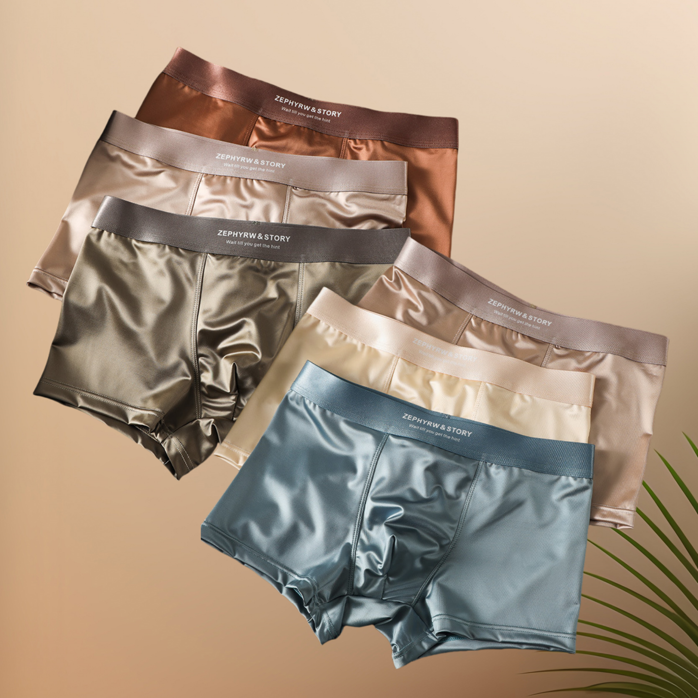 🔥Zadnji dan, 50% popusta🩲【pakiranje od 6 komada】Novo donje rublje Ice Silk, prozračne ljetne bokserice, satensko muško donje rublje s osjećajem leda