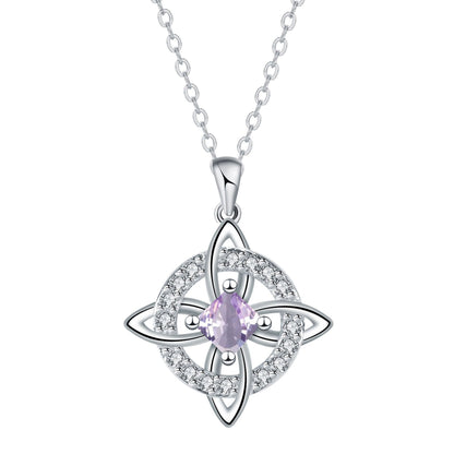 1 sztuka 99zł 🔮Naszyjnik z węzłem czarownicy i kamieniem szlachetnym 🔮💞 Chroń swoich bliskich