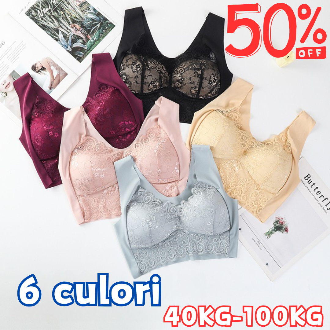 【Zľava 50%】💥【40kg-110kg】Nová dámska pohodlná a priedušná podprsenka (balenie 3 kusov)