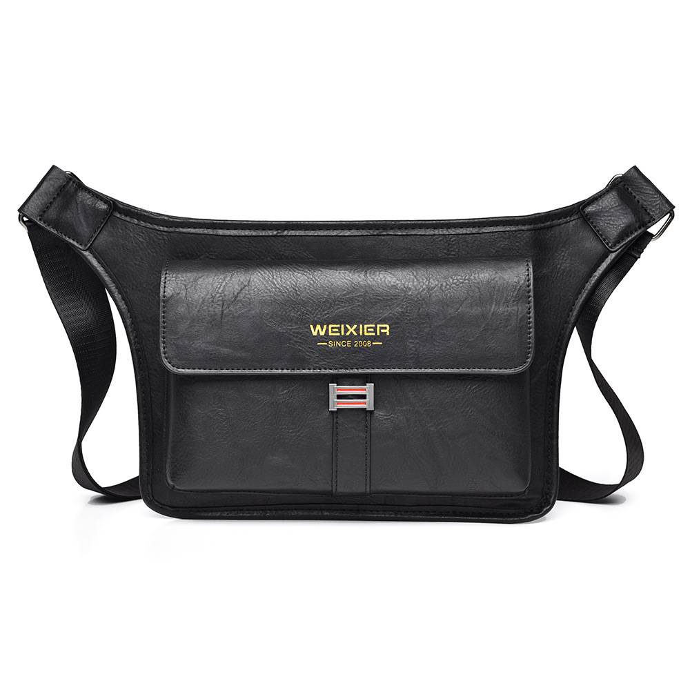 🎁Bolso bandolera sencillo, impermeable y de gran capacidad, de piel sintética PU portátil de alta gama.