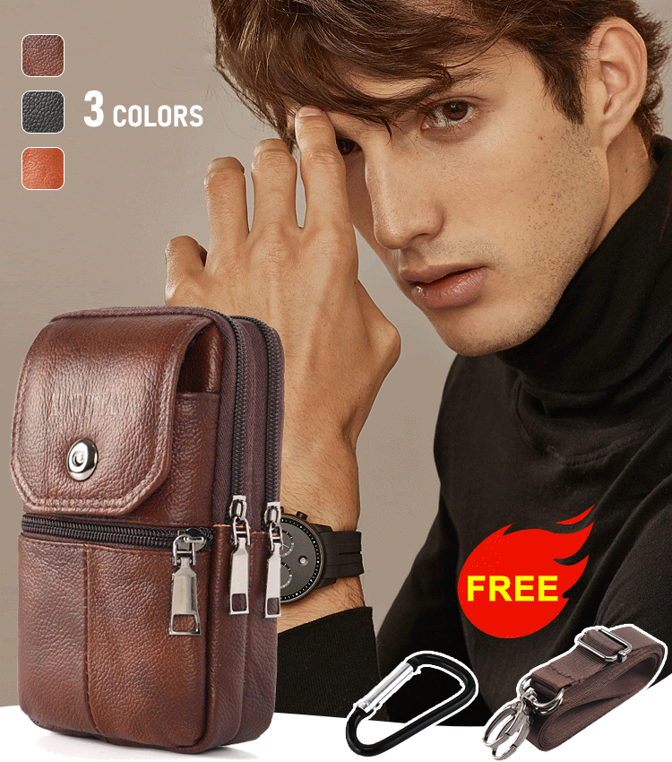 🔥🔥【50% de descuento por tiempo limitado】Bolso portátil para hombre, diseño híbrido (crossbody y bandolera)