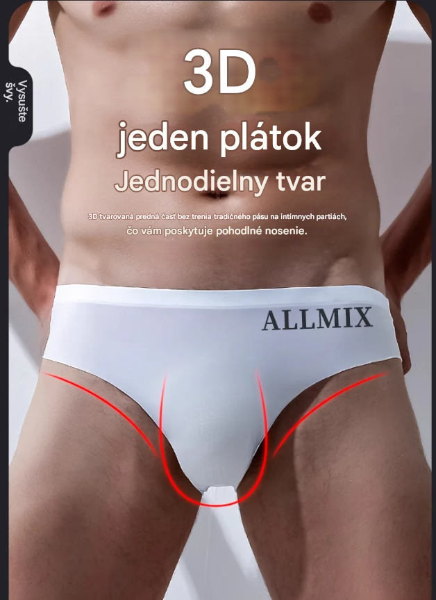 [5-dielne balenie] Pánske sexy tangá z ľadového hodvábu s nízkym pásom, nový štýl, rok výroby 2026