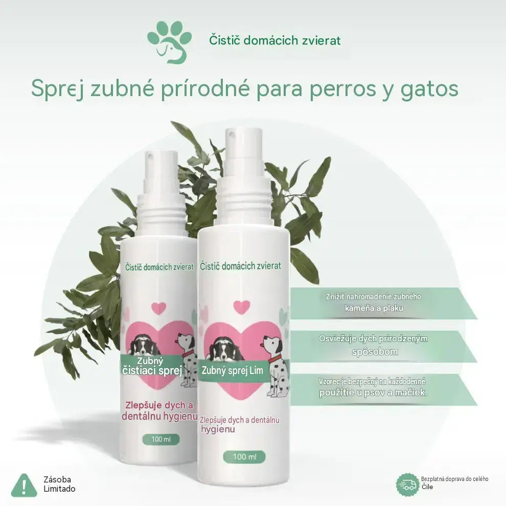 🐶🐱【Kúp 1, získaj 1 zadarmo】Sprej na čistenie ústnej dutiny a zubov domácich zvierat
