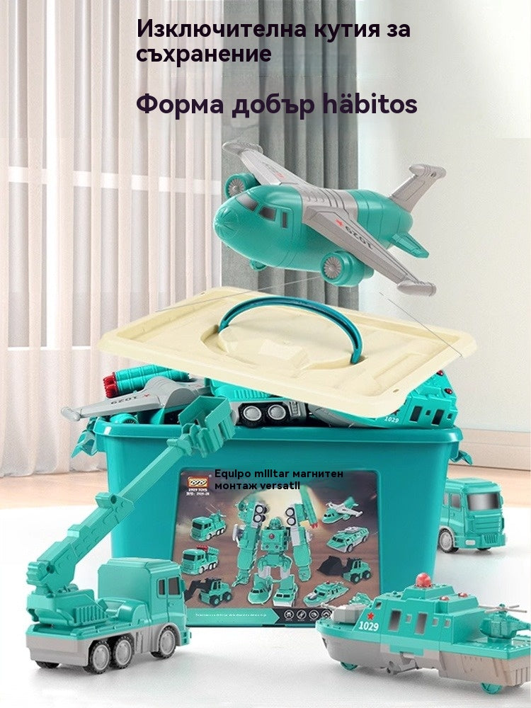 🎁✨ 【Ограничена отстъпка 50%】Нов магнитен трансформиращ се конструктор, образователни играчки за деца【27 части】