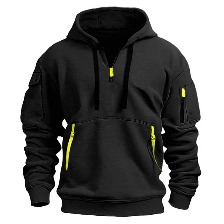 💥【50% έκπτωση🔥】【S-5XL】✨⛄Νέα χειμερινή ανδρική μοντέρνα ζεστή casual ζακέτα με κουκούλα
